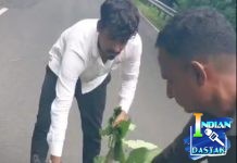 प्रवासादरम्यान कोरची -बेळगांव घाटामध्ये कसल्यातरी वाहनाने अपघात होऊन रोडच्या मधोमध एक वानर मृत्यृ