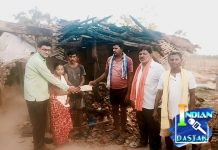 कोर्ला गावातील आग दुर्घटना ग्रस्त तोगर* *कुटुंबाला मदतीचा हात. माजी राज्यमंत्री राजे अम्ब्रीशराव महाराज यांच्या कडून आर्थिक मदत.